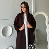 One-Side Embroidered Panel Abaya