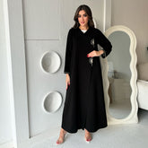 Overlap Hand-Embroidered Abaya