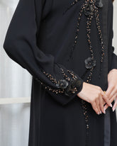 Embossed Embroidery Detail Abaya