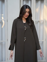 Jacket Cut Abaya with Star Details