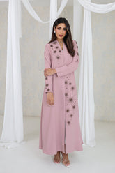 Blush Starlight Embellished Abaya