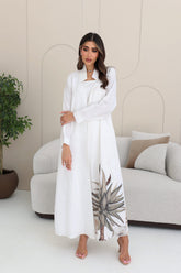 Printed details abaya