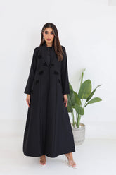 Jacket Style Embroidered Abaya