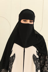 Sheila with Attached Headband & Matching Niqab Set