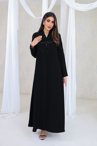 Midnight Luxe Embellished Abaya
