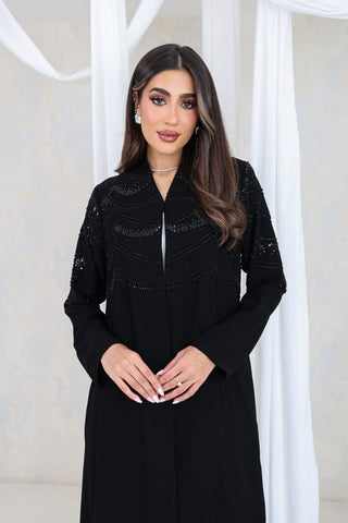 Midnight Luxe Embellished Abaya