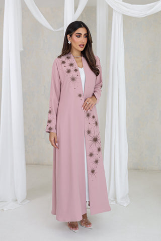 Blush Starlight Embellished Abaya