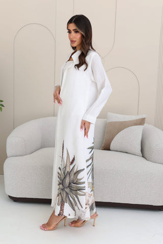 Printed details abaya