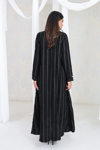 Midnight Textured Abaya