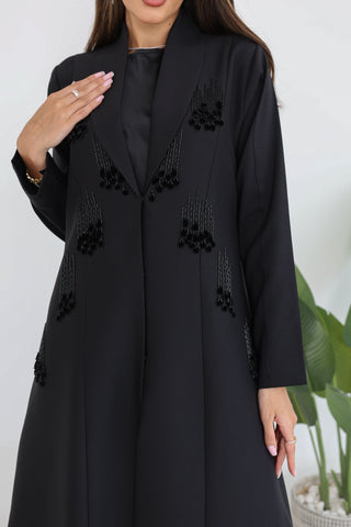 Jacket Style Embroidered Abaya