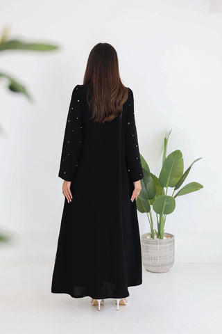 Beaded Embroidery Detail Abaya
