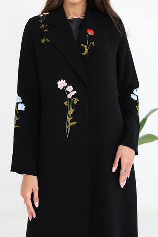 Floral Embroidered Abaya