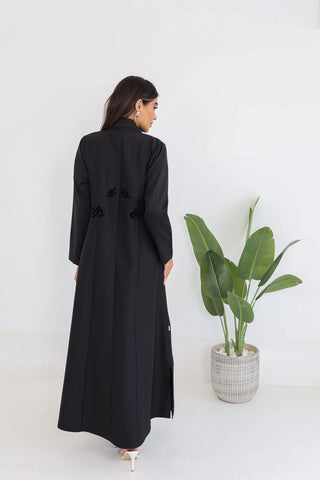 Jacket Style Embroidered Abaya