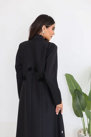 Jacket Style Embroidered Abaya