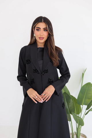 Jacket Style Embroidered Abaya