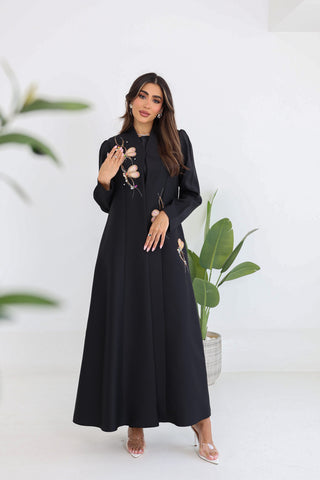 Butterfly Embroidered Abaya