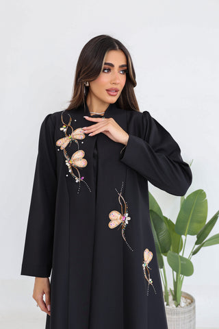 Butterfly Embroidered Abaya