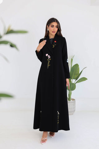 Floral Embroidered Abaya