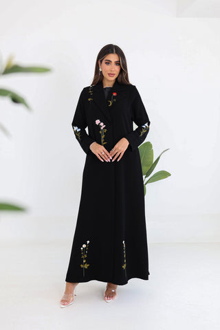 Floral Embroidered Abaya