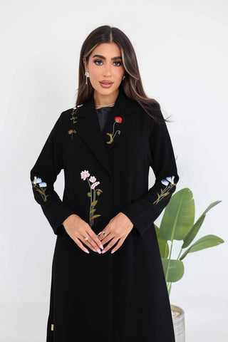 Floral Embroidered Abaya